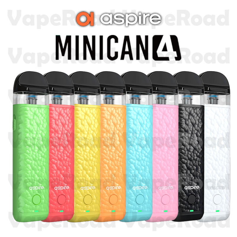 【Aspire】Minican 4 繽紛色彩 時尚簡單 大容量3ml菸彈【主機-黑】（原價：1000）